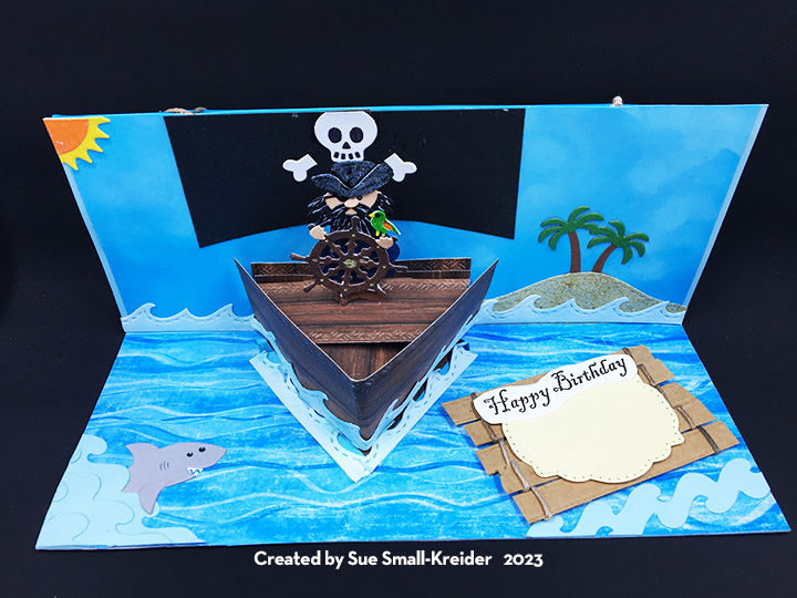 Happy Birthday Pirate Pop Up Card